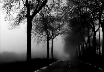 Dark road - a Photographic Art Artowrk by christophe Zambiasi